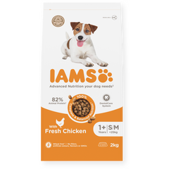IAMS Advanced Nutrition Adult Small & Medium Breed Dog Food with Fresh Chicken, 2kg