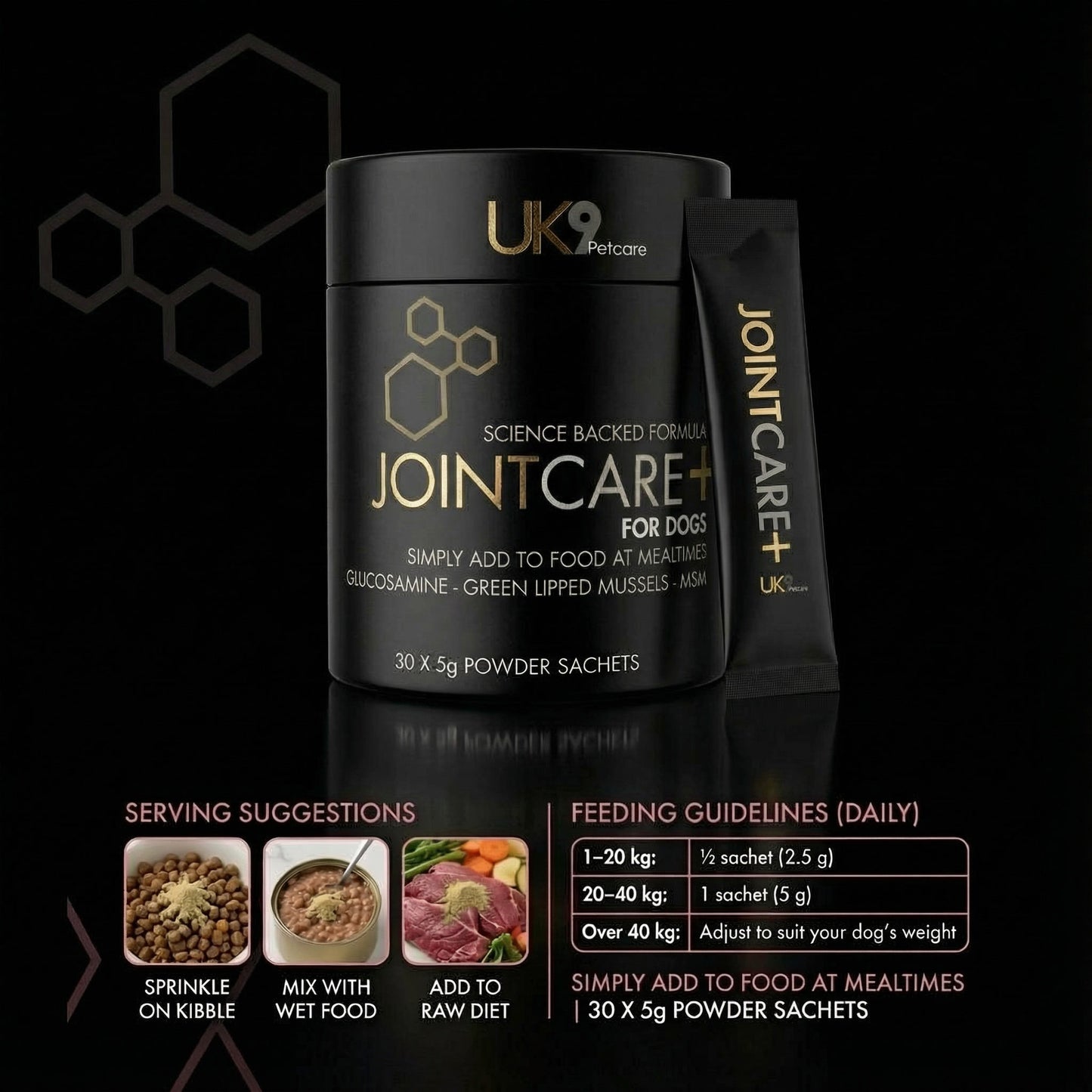 JointCare+ — Daily Joint Support for Dogs (30 x 5g Sachets)