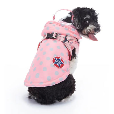 Reflective Waterproof Dog Coat (Fleece-Lined) Teamdrop