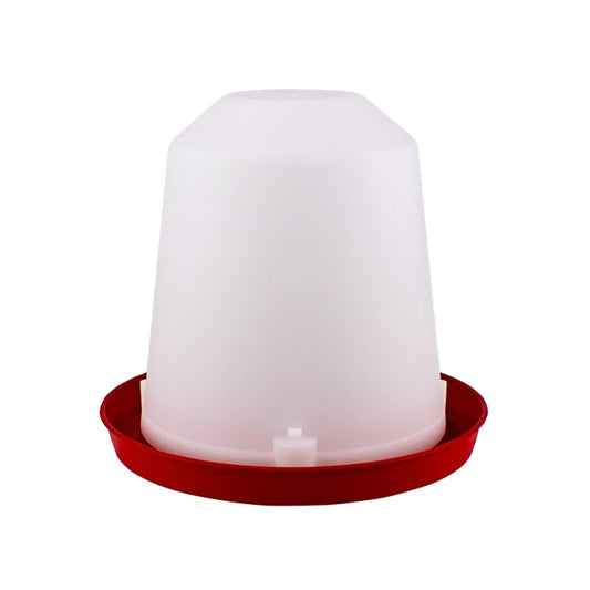 Stockshop Gravity Poultry Drinker, Red & White, 5 Litre