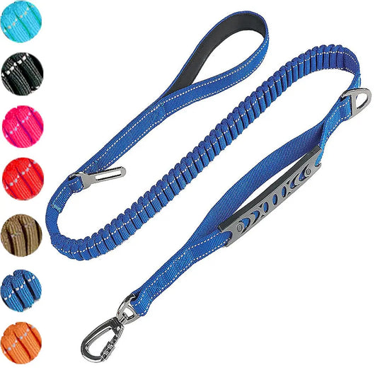 Elastic Dog Leash with Car Safety Clip Teamdrop