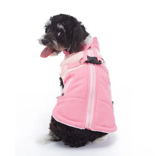 Reflective Waterproof Dog Coat (Fleece-Lined) Teamdrop