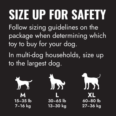 KONG Goodie Bone Extreme Medium (18cm) Black — size up for safety