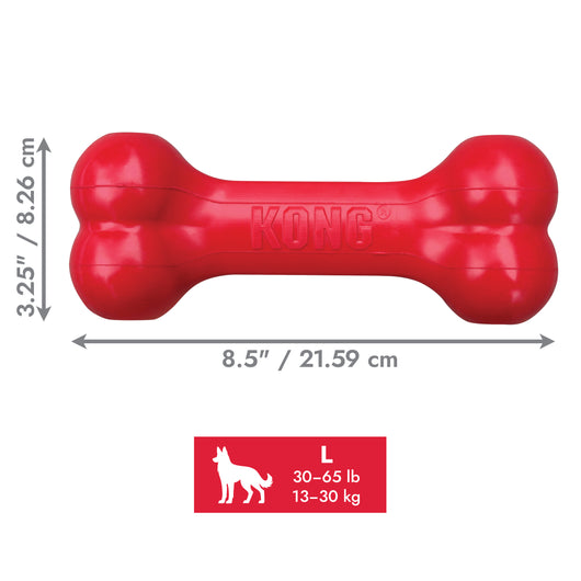 KONG Goodie Bone Large (21.5cm) Red — dimensions