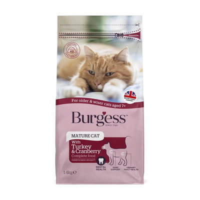 Burgess Mature Cat with Turkey & Cranberry 1.4kg