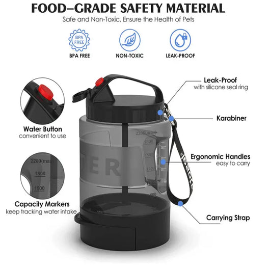 2.2L Large Capacity Dog Water Kettle Teamdrop