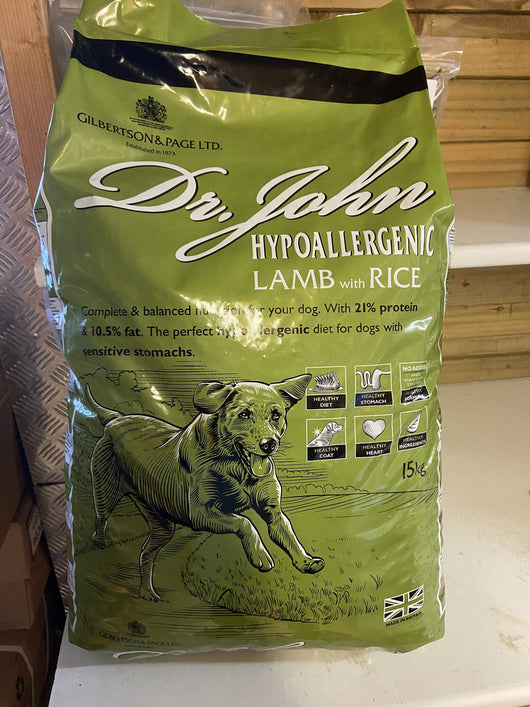 Dr Johns Hypoallergenic Lamb with Rice 2kg Dr John