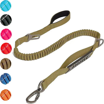Elastic Dog Leash with Car Safety Clip Teamdrop