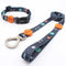 Printed Dog Harness, Collar & Lead Set