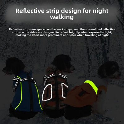Reflective Waterproof Dog Coat (Fleece-Lined) Teamdrop