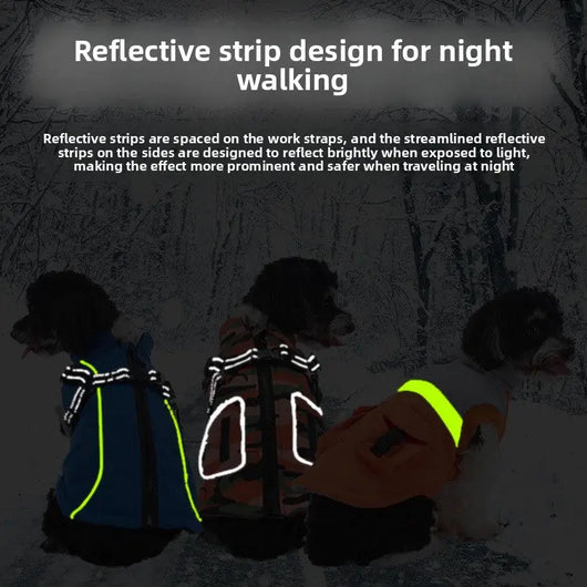 Reflective Waterproof Dog Coat (Fleece-Lined) Teamdrop