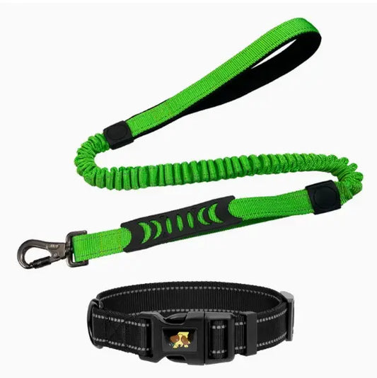 Shock-Absorbing Reflective Retractable Dog Lead Teamdrop