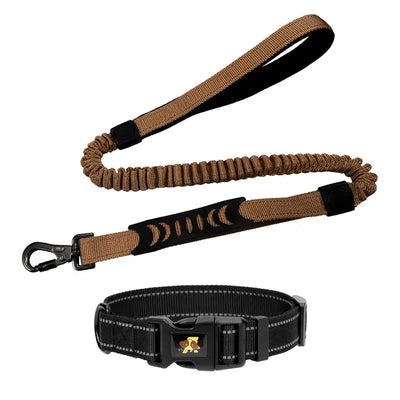 Shock-Absorbing Reflective Retractable Dog Lead Teamdrop
