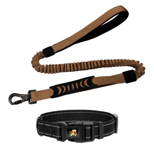 Shock-Absorbing Reflective Retractable Dog Lead Teamdrop