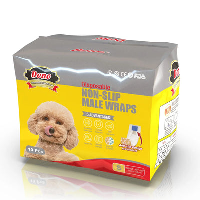 Male Dog Nappy Pads & Wipes Set Teamdrop