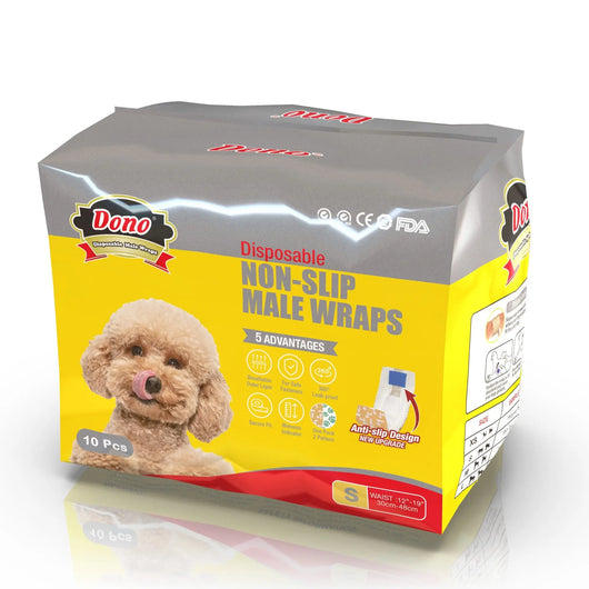 Male Dog Nappy Pads & Wipes Set Teamdrop
