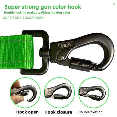 Shock-Absorbing Reflective Retractable Dog Lead Teamdrop