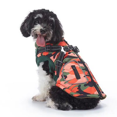 Reflective Waterproof Dog Coat (Fleece-Lined) Teamdrop