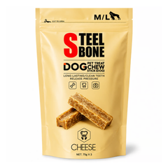 I Love My Pets Steel Bone Cheese Dog Chew Medium/Large 3 Pack