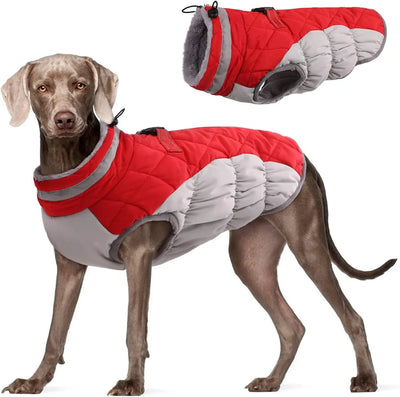 Windproof Fleece-Lined Dog Coat Teamdrop