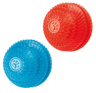 Gor Flex Squeak &Treat Ball (8cm) Blue/Red Gor Flex Squeak &Treat Ball (8cm) Blue/Red