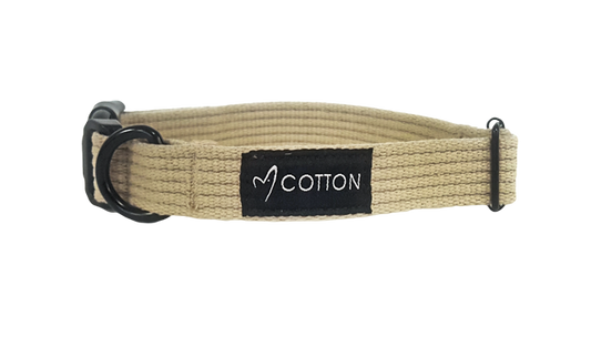 Gor Cotton Collar Large Beige 2.5cm