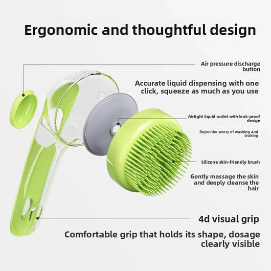 Dog Shampoo & Bath Brush Teamdrop