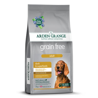 Arden Grange Grain Free Adult Dog Duck & Superfoods, 2kg
