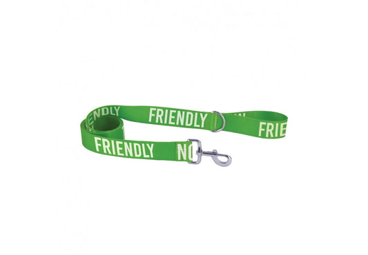 Ancol Obedia Awareness Dog Lead FRIENDLY Green 40mm x 1.5m Ancol Obedia