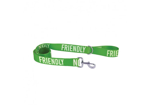 Ancol Obedia Awareness Dog Lead FRIENDLY Green 40mm x 1.5m Ancol Obedia