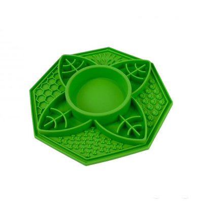 Ancol Orva Suction Cup Slow Feeder Leaf Design Mat 28cm Ancol