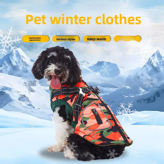 Reflective Waterproof Dog Coat (Fleece-Lined) Teamdrop