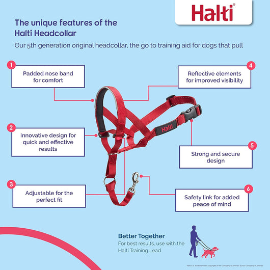 Halti Headcollar, Size 4, Red