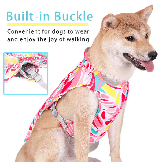 Autumn And Winter Jacket Printed Waterproof Reflective Thickened Pet Clothes eprolo
