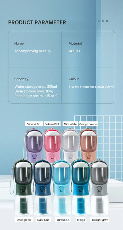 3-in-1 Portable Dog Water Bottle EPROLO