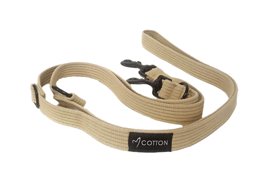 Gor Cotton Training Leash Large Beige 2.5cm