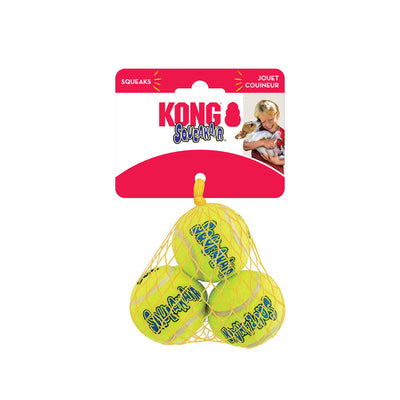KONG Air Squeaker Tennis Ball Small 3pk (5cm) - UK9 Petcare