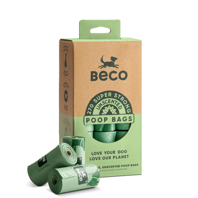 Beco Poop Bags Unscented Bags 120 bags on Rolls Beco