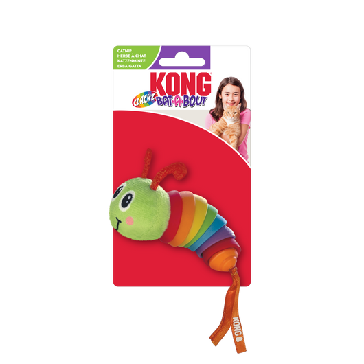 KONG Bat-A-Bout Clackz Caterpillar EU - UK9 Petcare