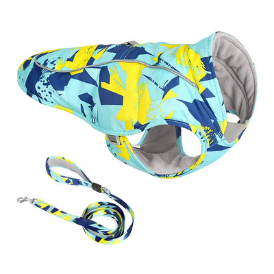 Autumn And Winter Jacket Printed Waterproof Reflective Thickened Pet Clothes eprolo