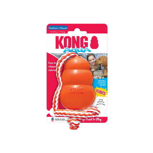 KONG Aqua Medium (8.5cm) Orange - UK9 Petcare