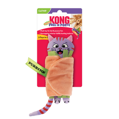 KONG Pull-A-Partz Purrito Jul - UK9 Petcare