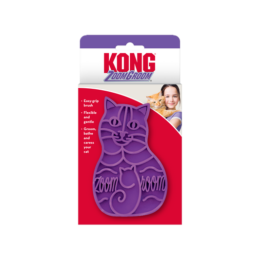 KONG Cat ZoomGroom Purple - UK9 Petcare