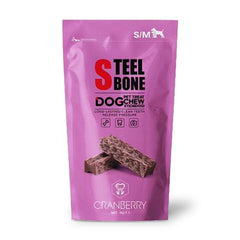 I Love My Pets Steel Bone Cranberry Dog Chew Small/Medium 5 Pack