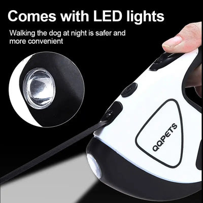 LED Retractable Dog Lead with Night Safety Light EPROLO