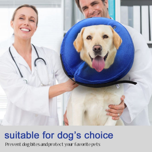 Cone Collar Inflatable Pet Medical Supplies Anti-bite PVC Comfortable Zipper E-Collar eprolo