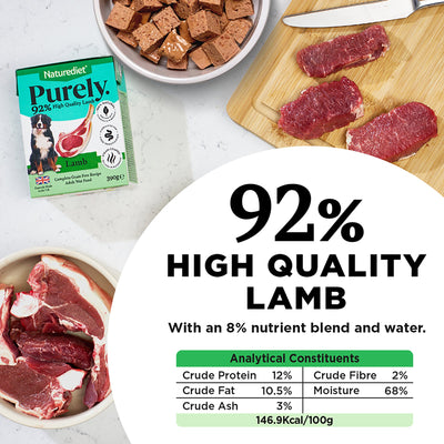 Naturediet Purely Lamb, 12 x 390g