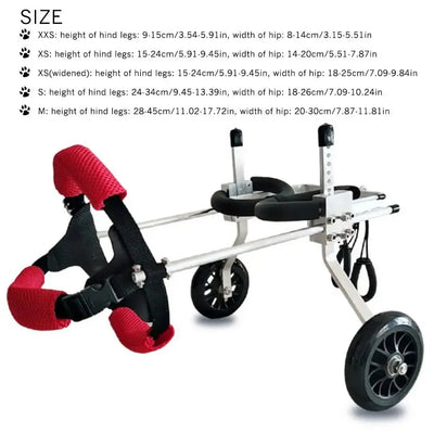 2-Wheel Rear Support Dog Wheelchair EPROLO