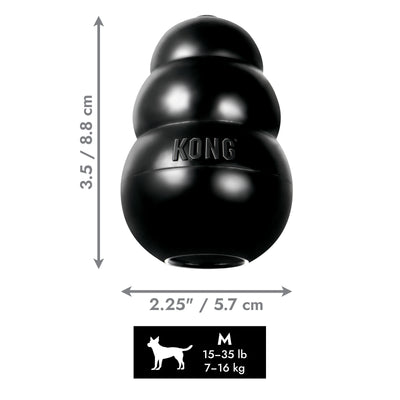 KONG Extreme Medium (8.5cm) Black — dimensions