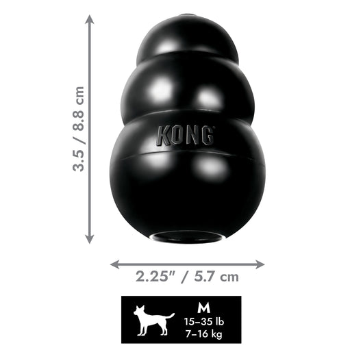 KONG Extreme Medium (8.5cm) Black — dimensions